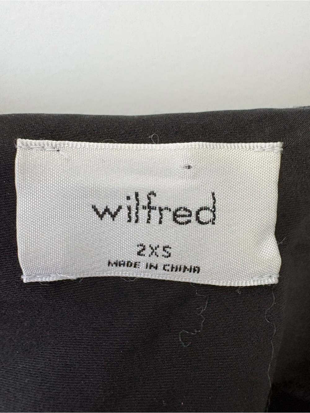 Aritzia Wilfred Black Satin Slip Mini Dress | Size 2XS - Picture 8 of 12